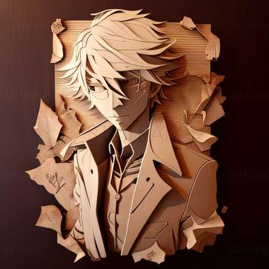 3D модель Тошіюкі Тойонага з Bungo Stray Dogs (STL)